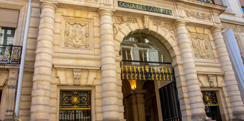 Palais de la Cour des comptes à Paris, institution auteure du rapport sur la dépendance de l'État à Microsoft